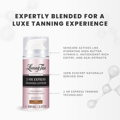 Loving Tan teinte finale se développe pour un bronzage durable