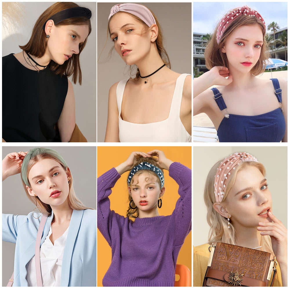 LOVNFC bandeau coiffure chignon, idéal pour cheveux relevés.