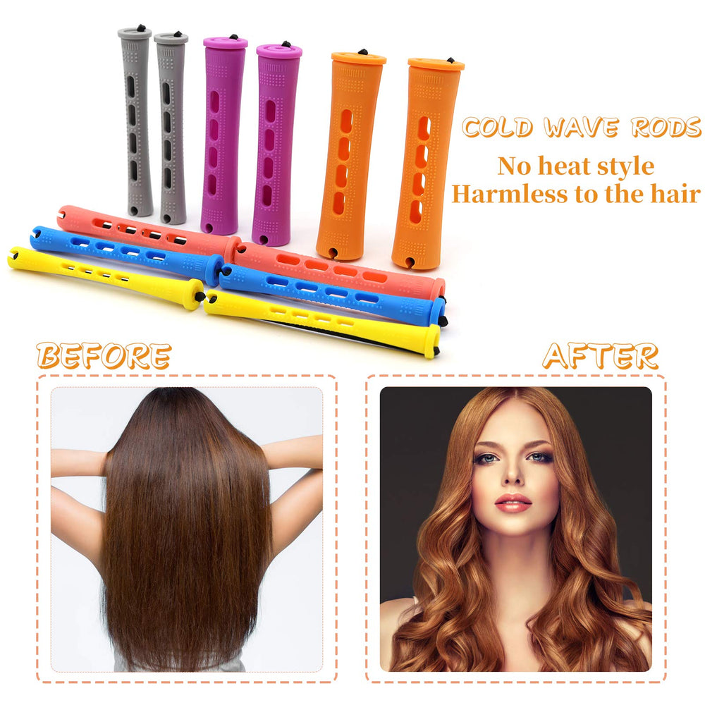 Lovppy ensemble 120 tiges perm pour tous types de cheveux