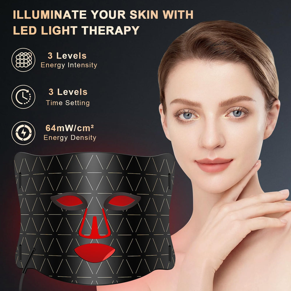 Lovsheme masque visage lumière bleue et rouge: utilisation polyvalente à domicile
