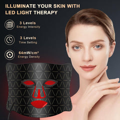 Lovsheme masque visage lumière bleue et rouge: utilisation polyvalente à domicile