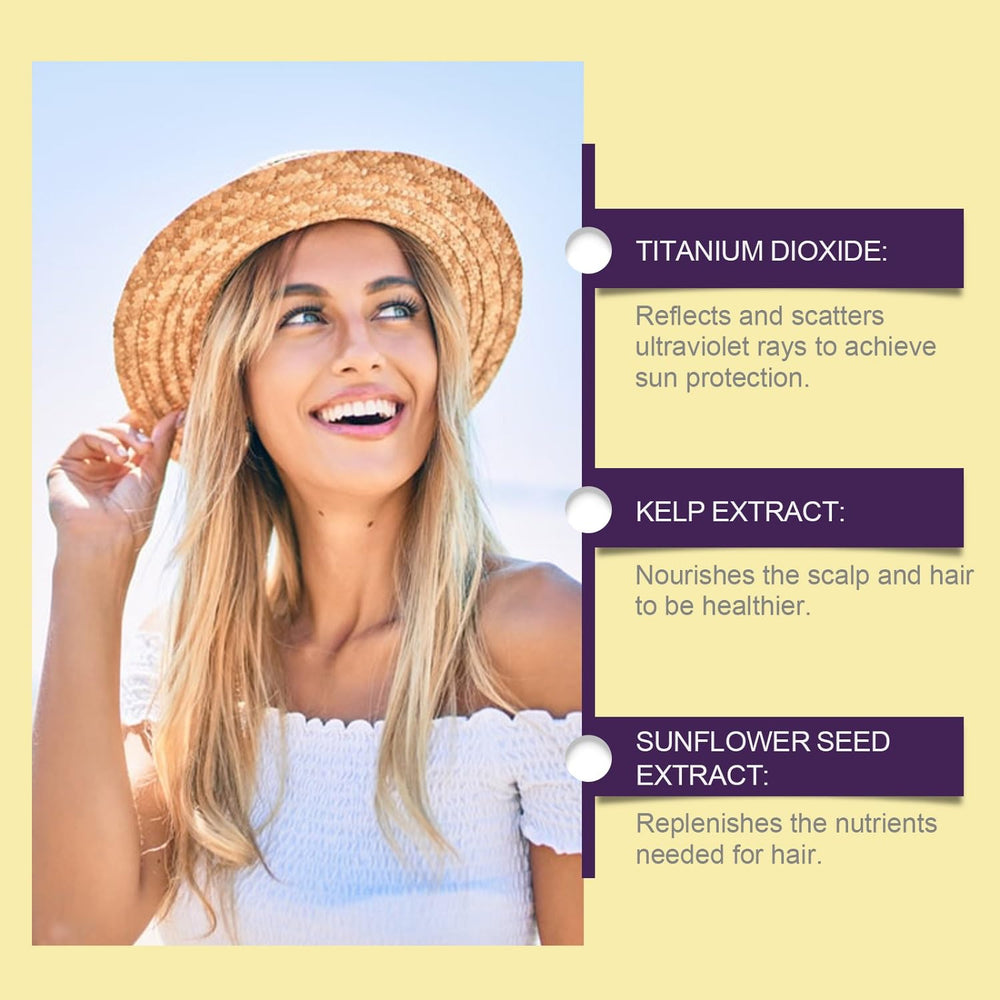 LOYOTICE brume protection UV pour cheveux, préserve la couleur lors d’activités extérieures.