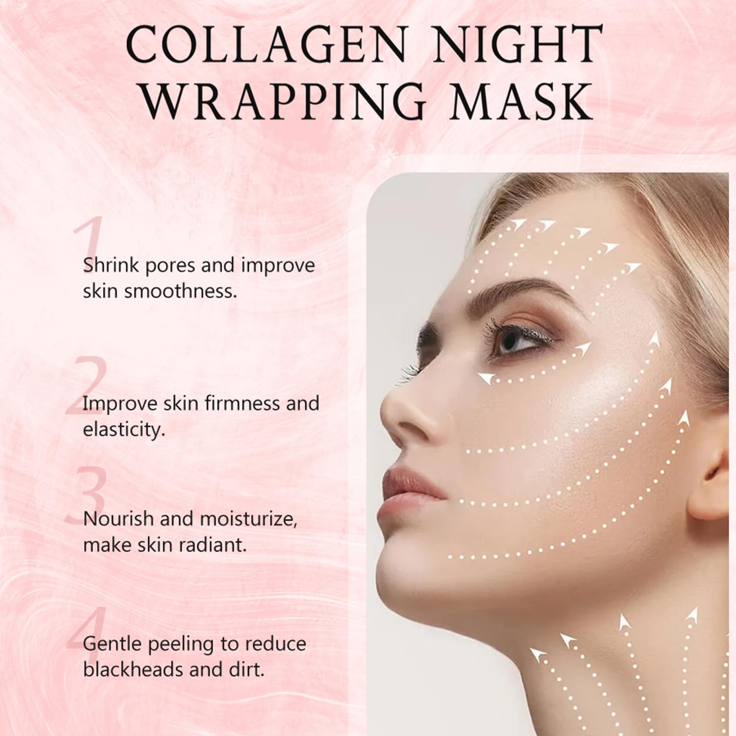 LOYOTICE Masque peel-off nocurne: préparation rapide du visage pour le matin.