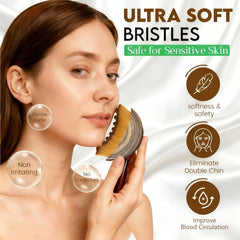 Loyuril massage lymphatique visage, stimulation légère pour les contours.