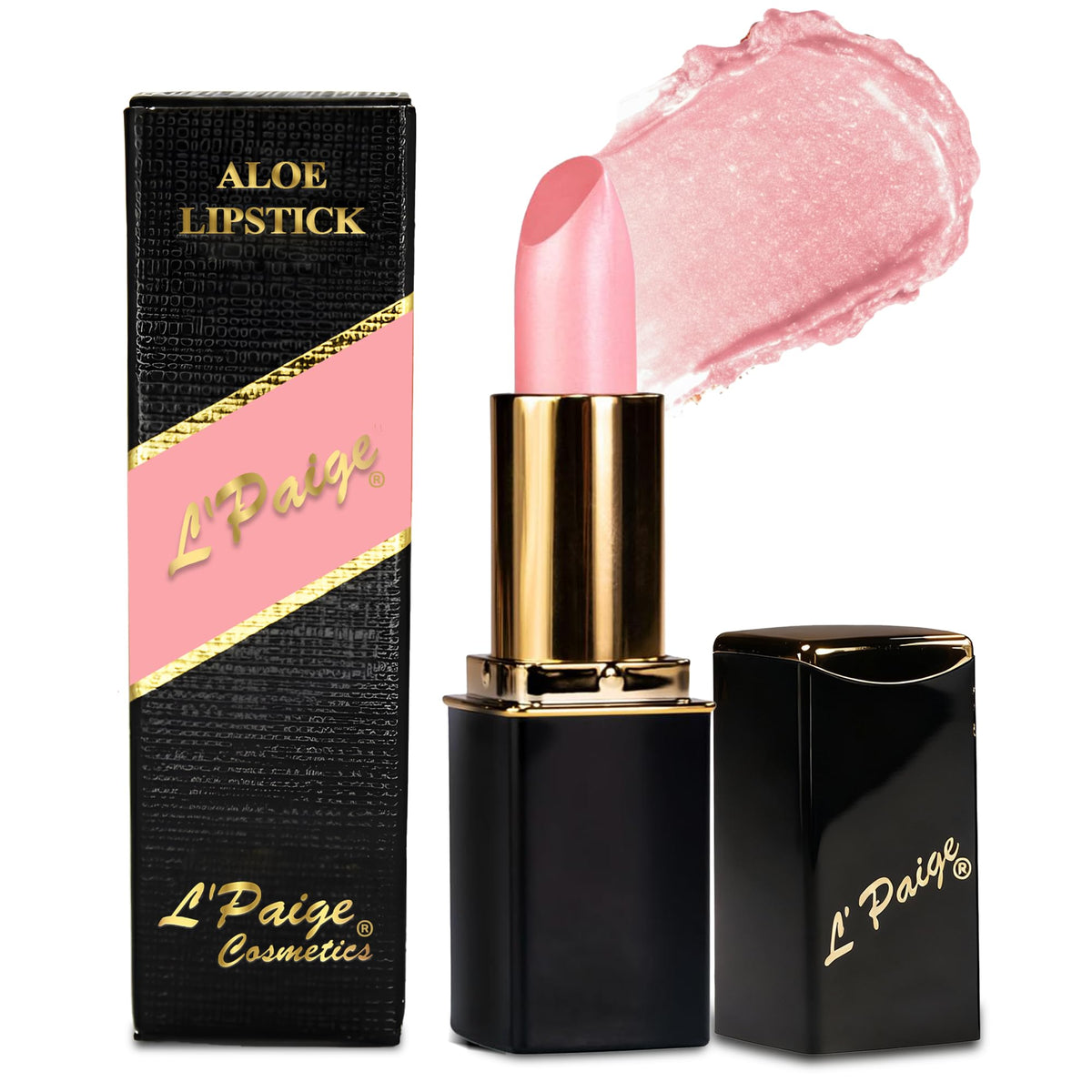 L'Paige rouge à lèvres Glace Rose Étincelant: éclat frais et hydratation légère.