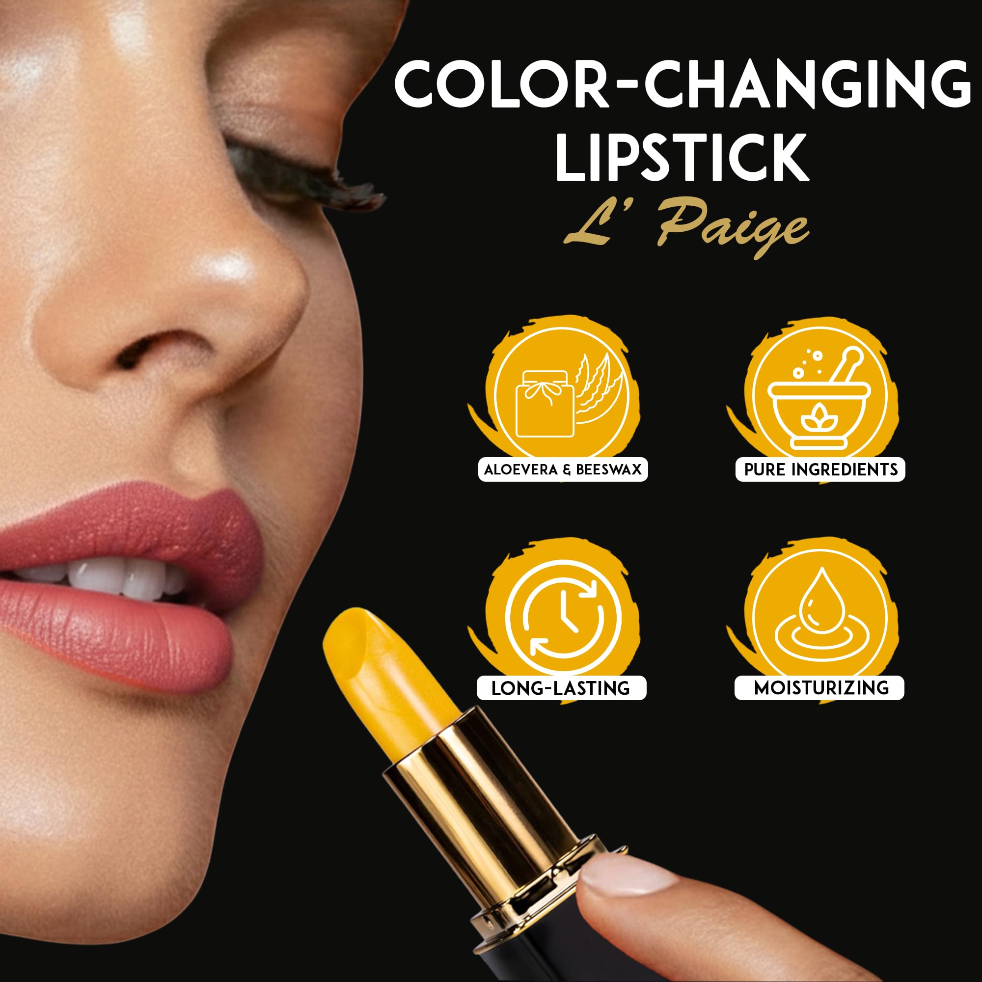 L'Paige LYW – couleur corail évolutive, nuance qui s'adapte à votre carnation.