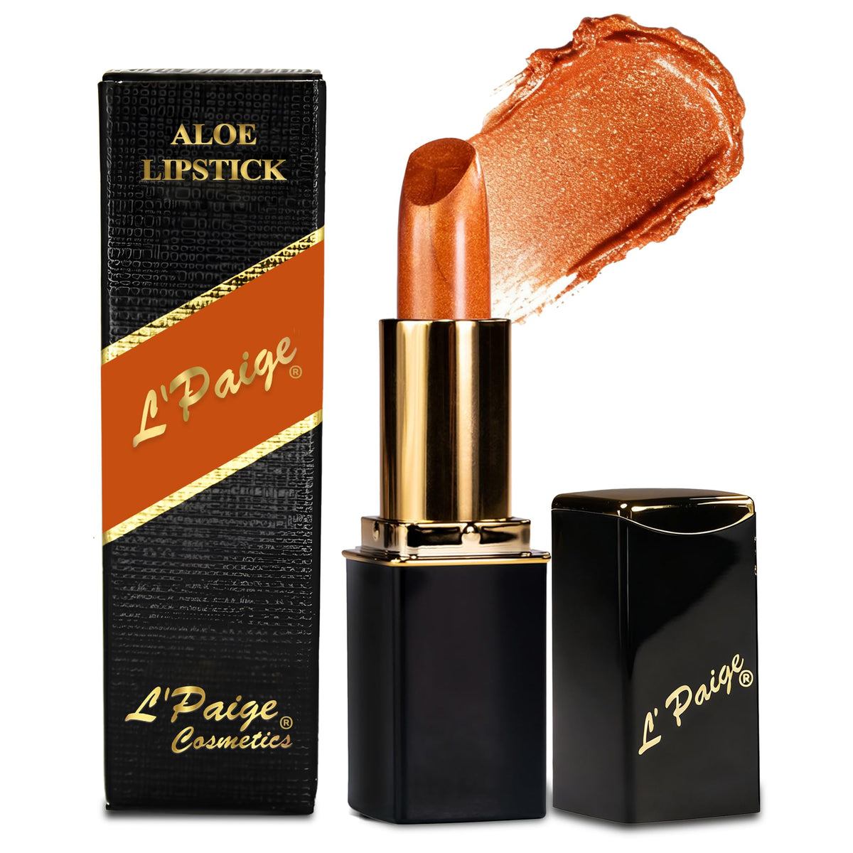 L’Paige L05 – rouge cuivre froste, éclat chaud et lumineux sur les lèvres.