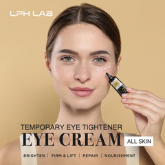 LPH LAB Crème Yeux application douce avec les doigts.