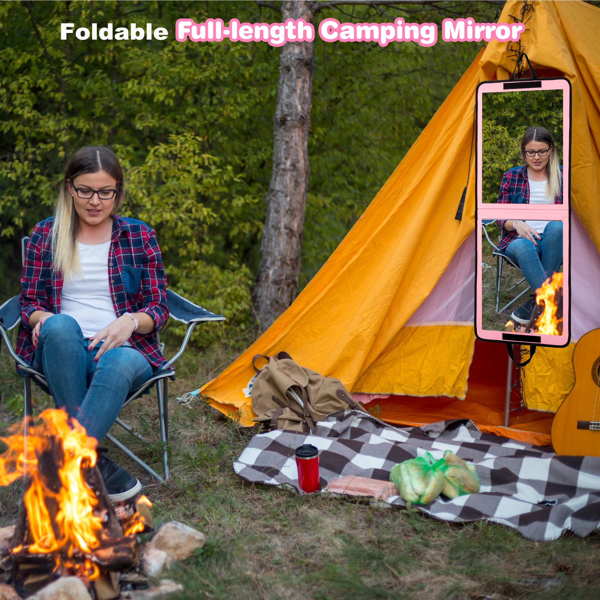 Miroir LPHUMEX pour voyage, réflexion claire dans un camping-car.