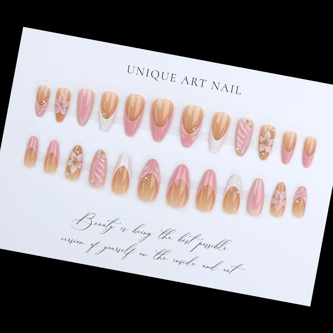 LPOODDNU ongles autocollants durables et réutilisables, sans salon.