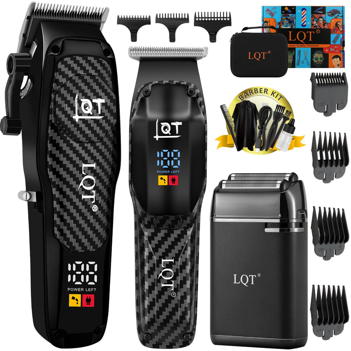 LQT professionnel, coupe-cheveux sans fil en fonctionnement