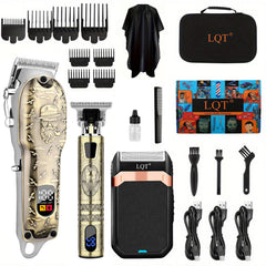 LQT set coupe cheveux homme : outil polyvalent pour salon à domicile.