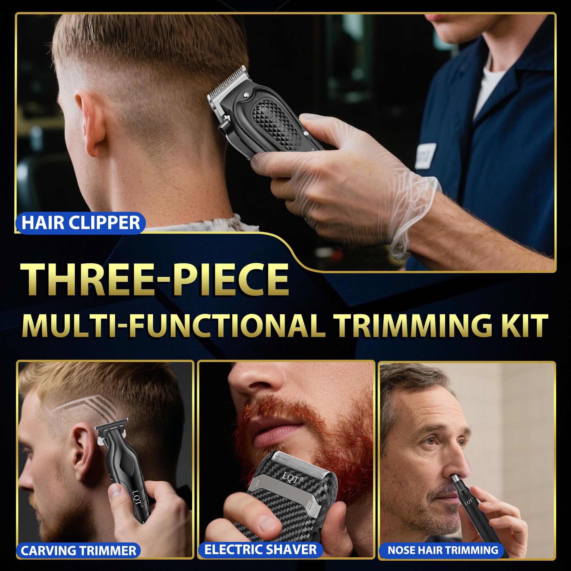 Taille-barbe LQT précise pour contours nets