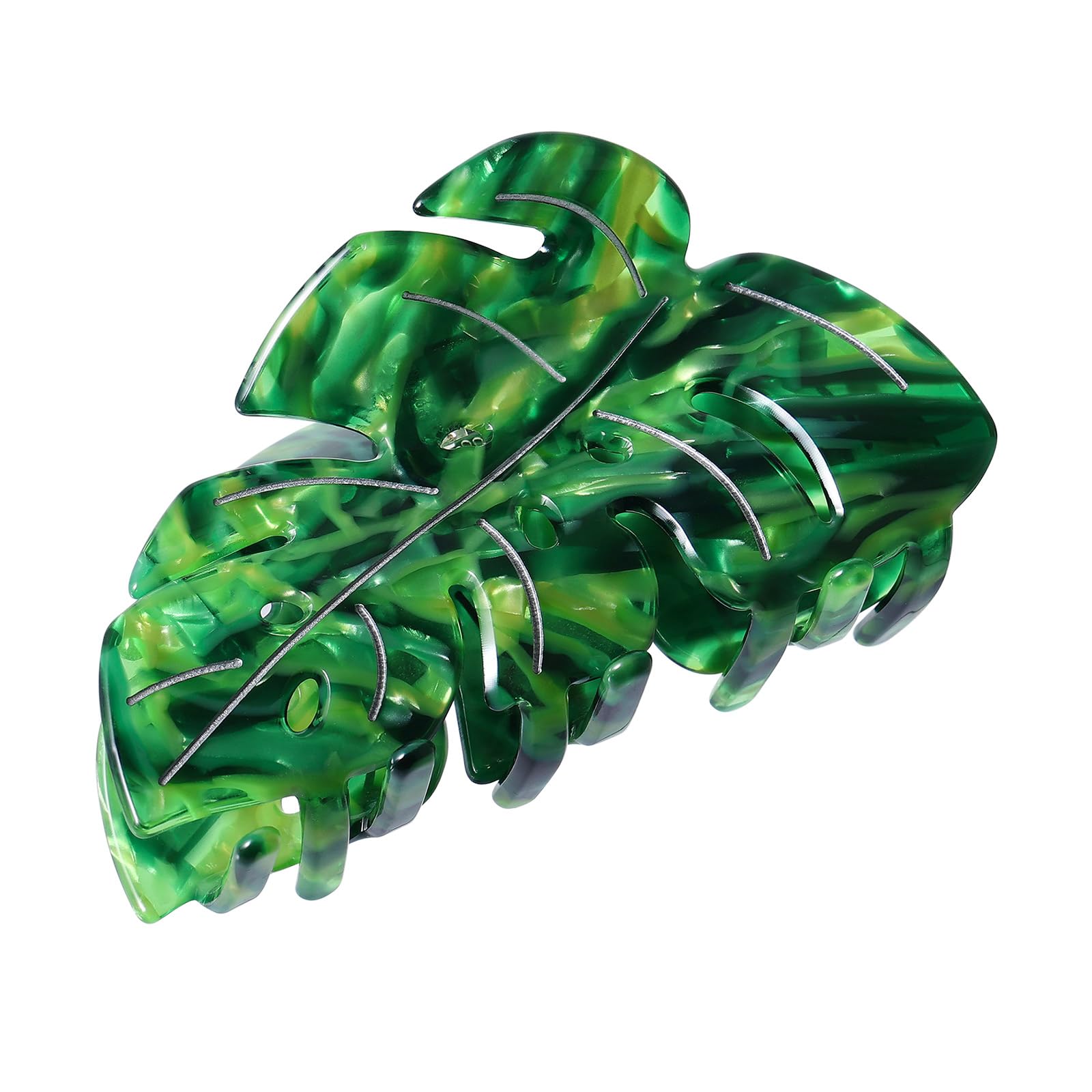 LSVOZ serre-cheveux feuille verte 3,5 po offre une allure naturelle et chic.