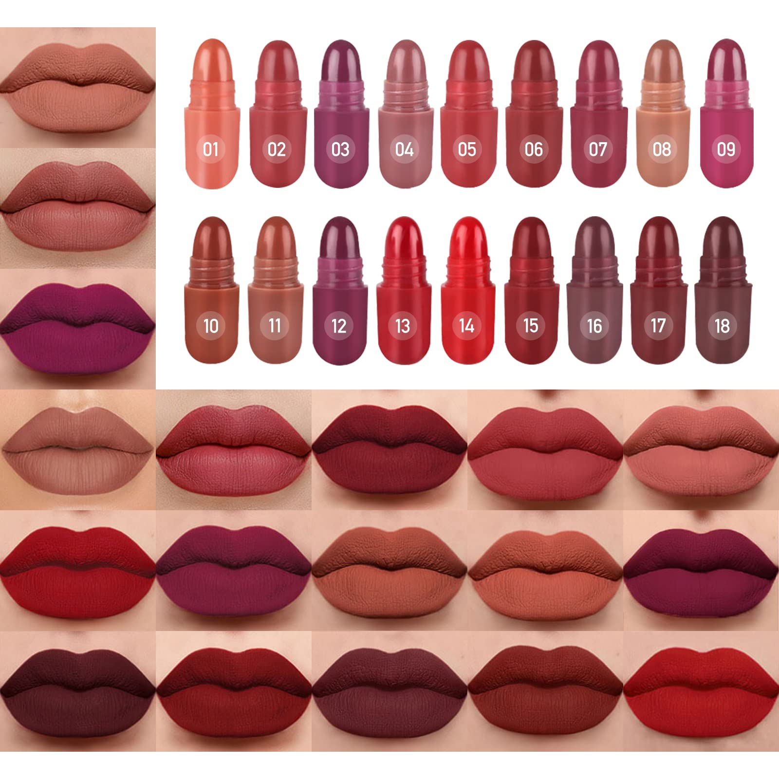 LSxia capsule prune mat – couleur profonde, application précise.