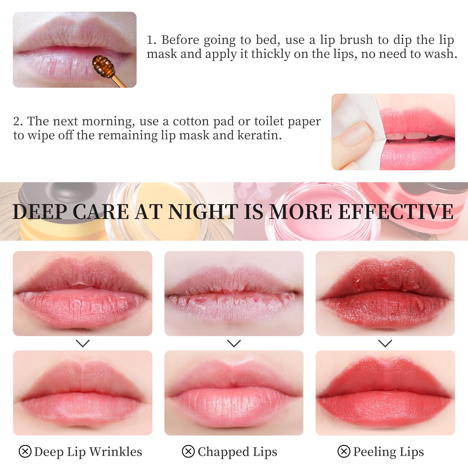 LSxia conseils d'utilisation: routine simple avant le maquillage des lèvres