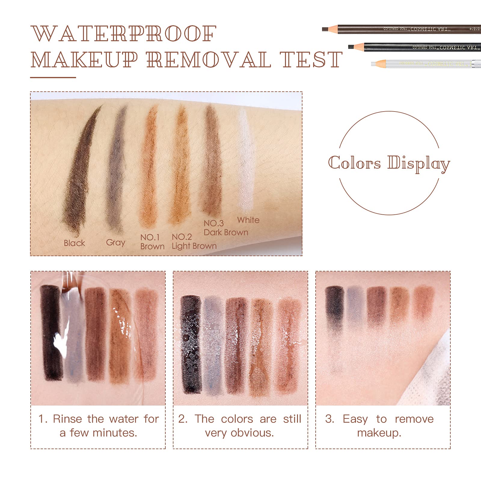 LSxia lames retouche sourcil numéro 1 pour modeler