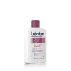 Lubriderm Advanced Therapy – application quotidienne, soin de peau sèche.
