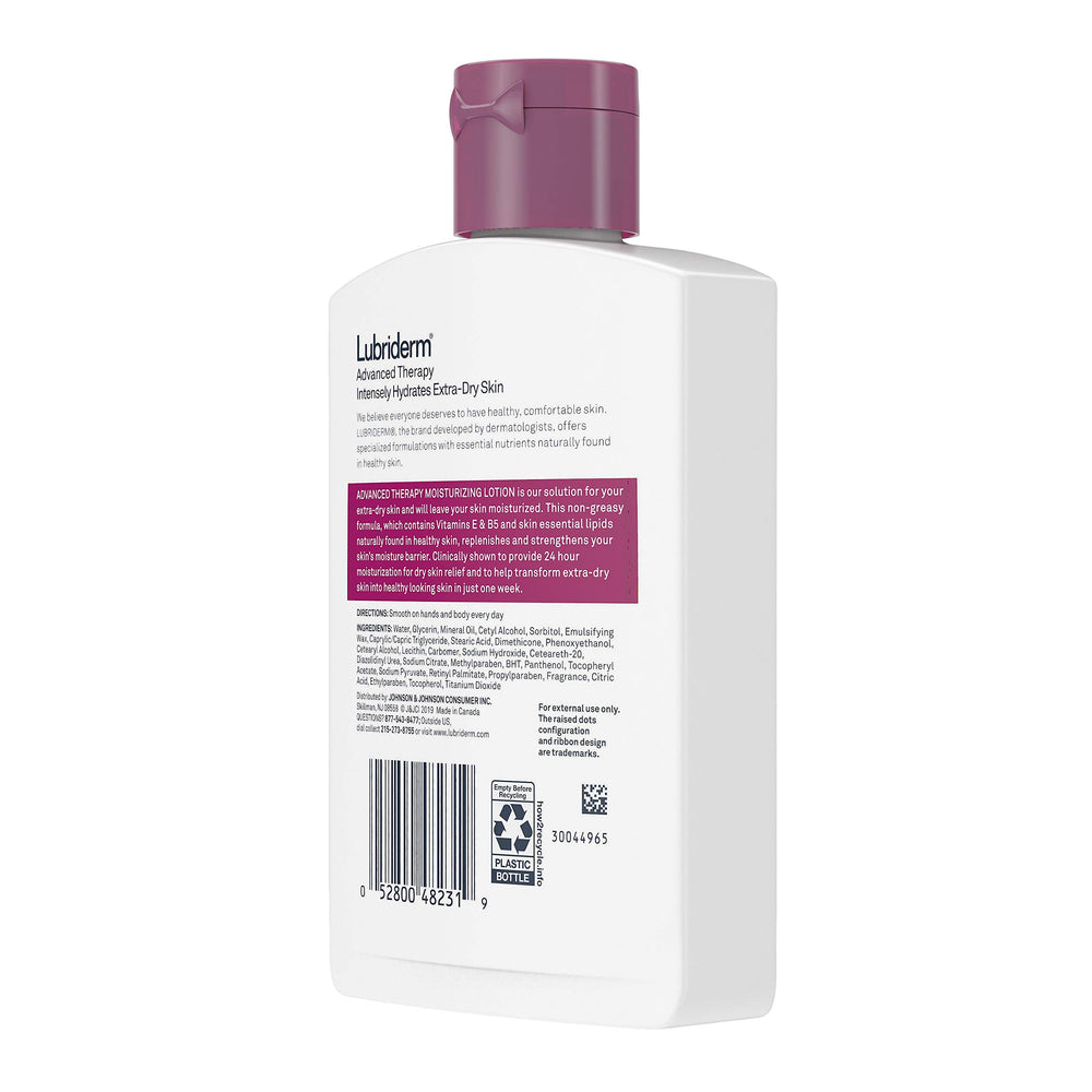 Formule sans parfum Lubriderm Advanced Therapy adaptée aux peaux sensibles