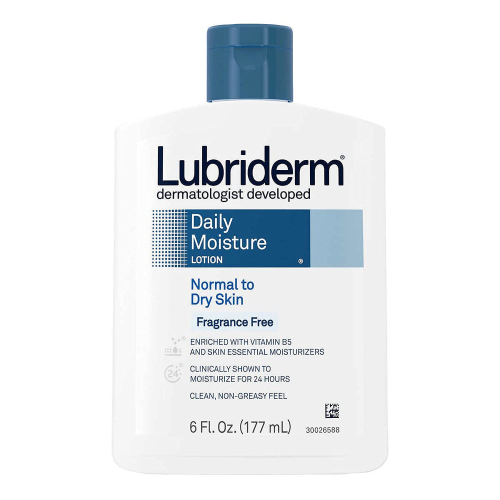Lubriderm lot de 3: emballage pratique pour la famille