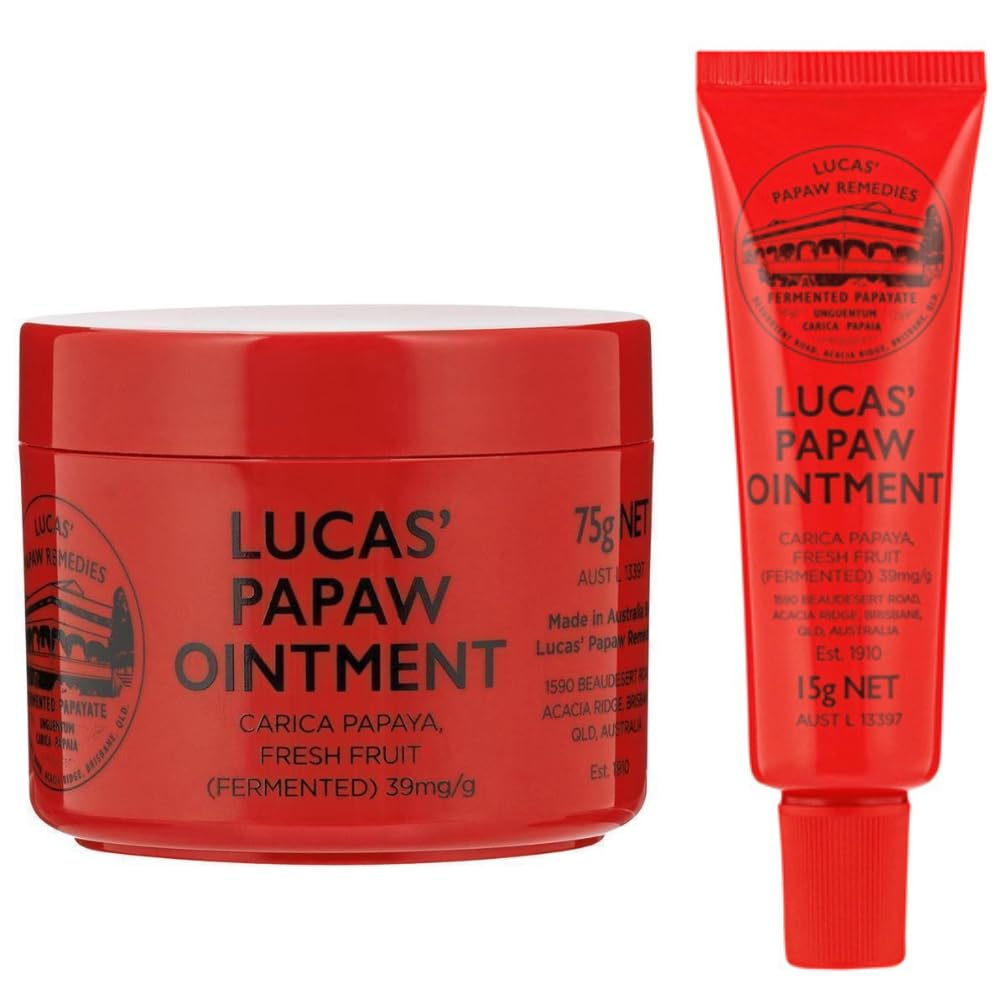Lucas Papaw baume lèvres 75 g, hydratation longue durée.