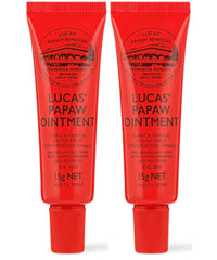 Lucas Papaw ointment tube with lip applicator for precise, mess-free application.