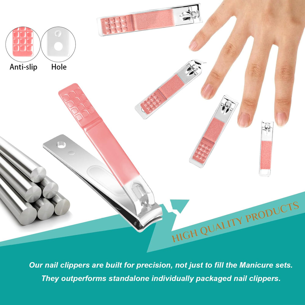 LUCK AROUND lime-a-ongles grain-fin inox, finition douce pour des ongles soignés.