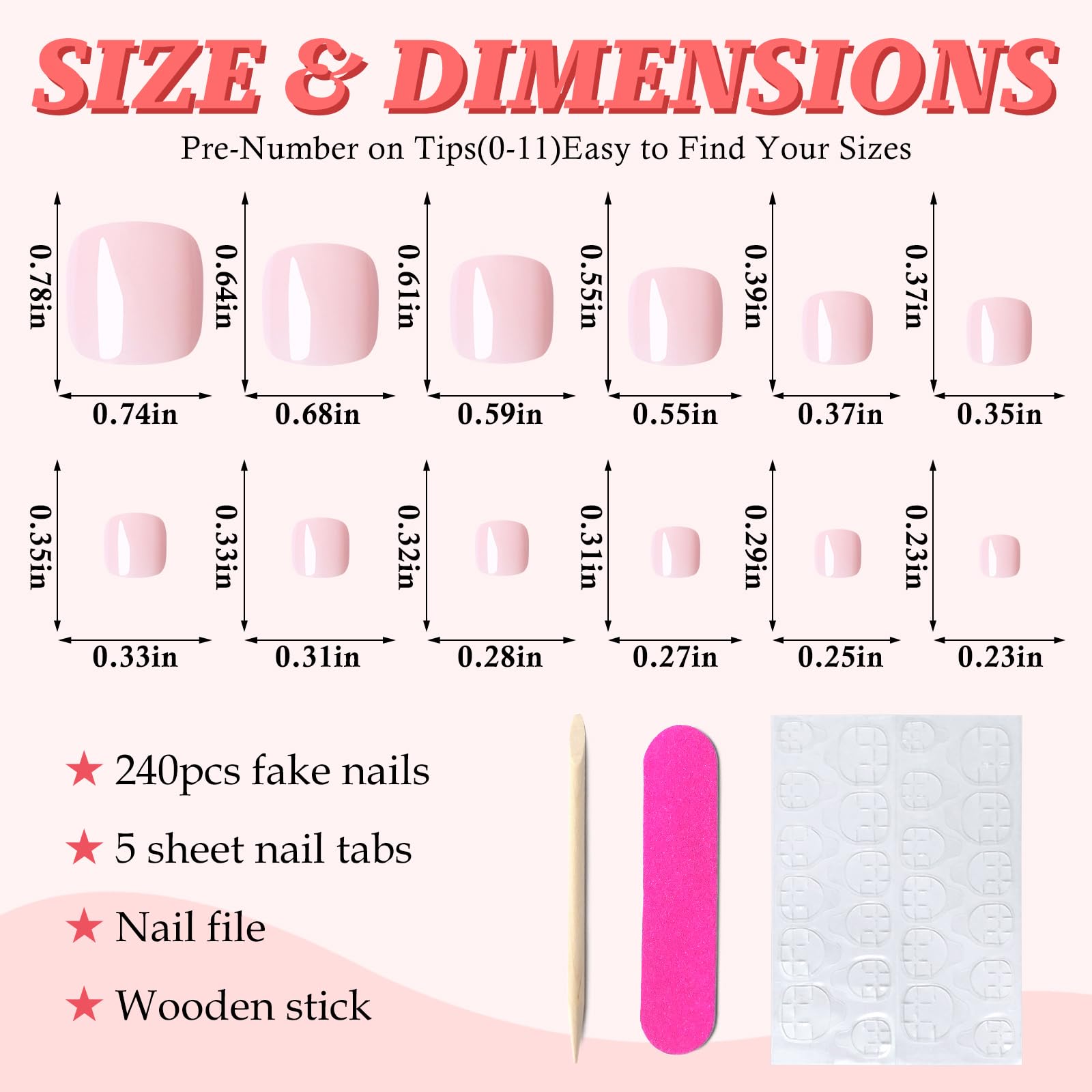 Boîte LuckForever pour ranger les ongles-pieds rose clair et éviter les pertes.