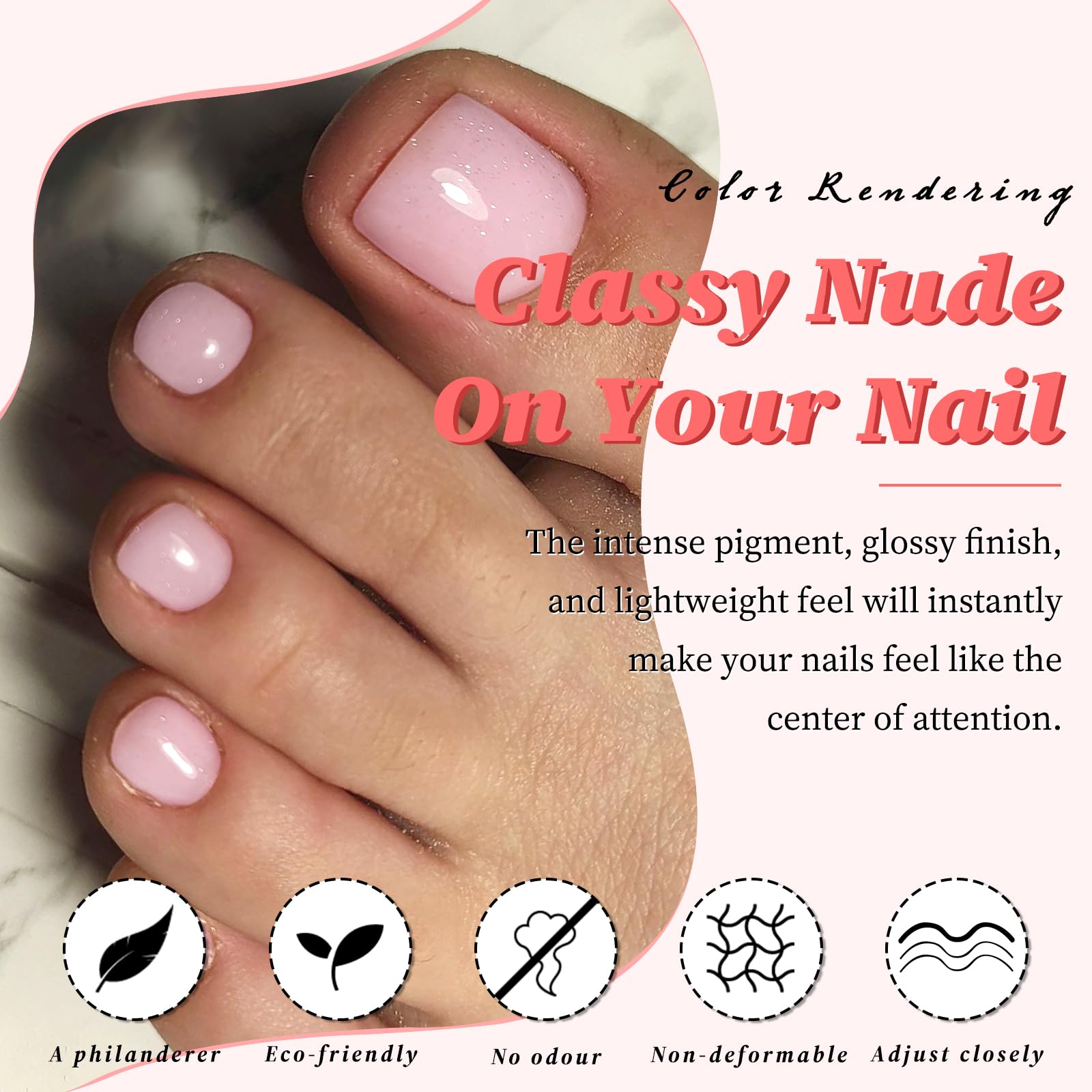 Colle LuckForever pour ongles-pieds, adhérence durable.