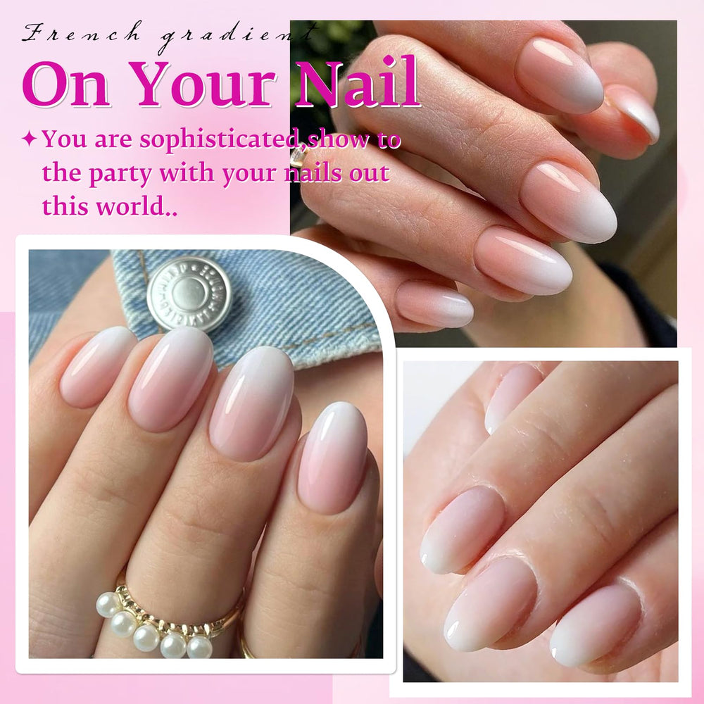 LuckForever ombre court ovale emballage : coffret cadeau élégant prêt à offrir.