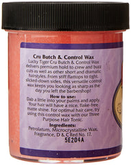 Lucky Tiger Cru Butch & Control Wax application mains – outil pratique pour modeler les mèches.