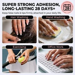 Luckyfairy Compatibilite Ongles – idéal pour ongles préfabriqués, artificiels et décorations.