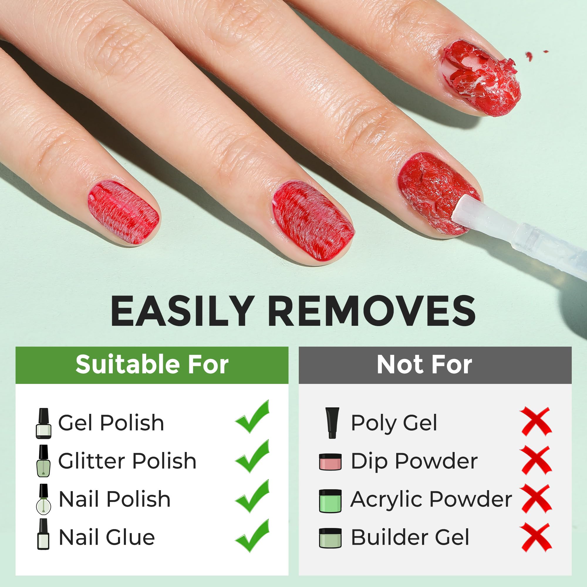 Kit dissolvant ongles complet Luckyfairy prêt à l’emploi