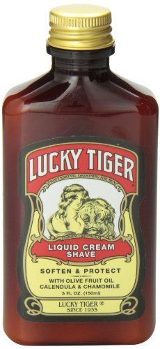 Lucky Tiger Routine rasage avec brosse – Application facile pour un rasage précis.