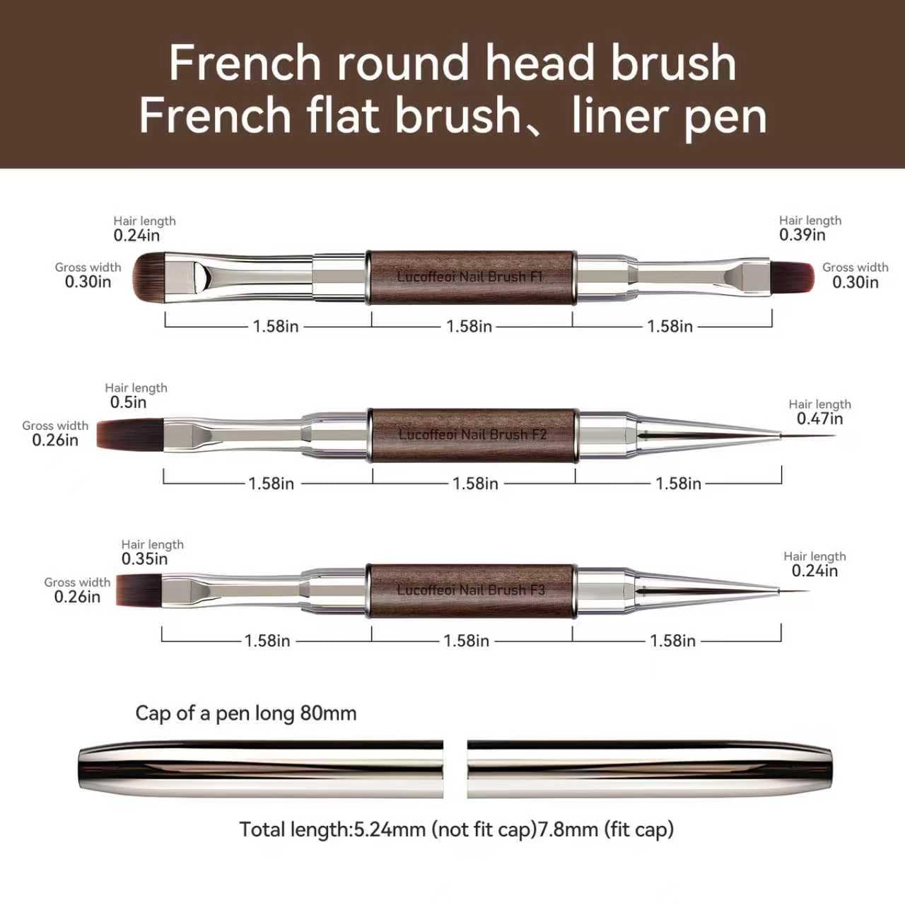 Kit d’entretien Lucoffeoi pour nettoyer et préparer les ongles.