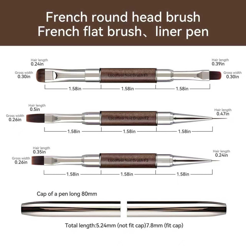 Kit d’entretien Lucoffeoi pour nettoyer et préparer les ongles.