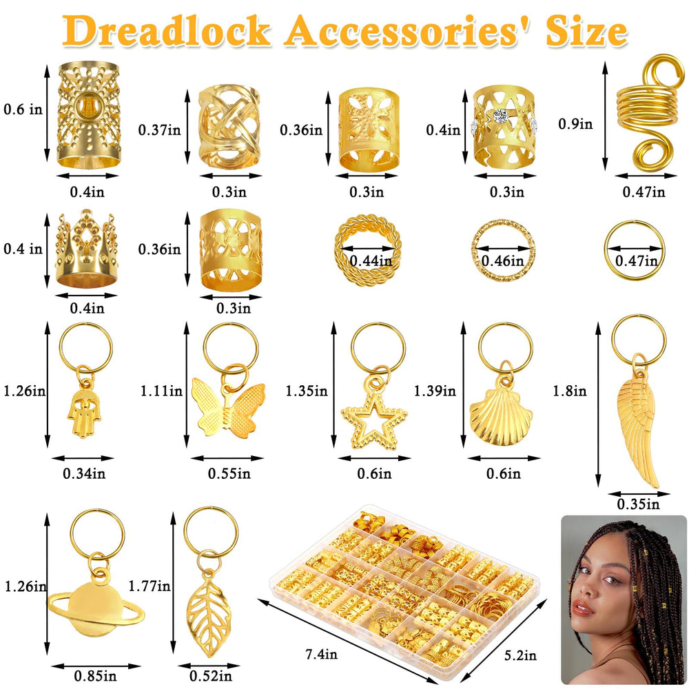 Lucomb dreadlocks-ornements : fixation sûre et décoration durable pour vos mèches.