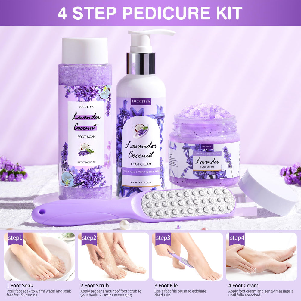 LUCOTIYA Emballage-spa-pieds: présentation élégante pour un rituel maison.