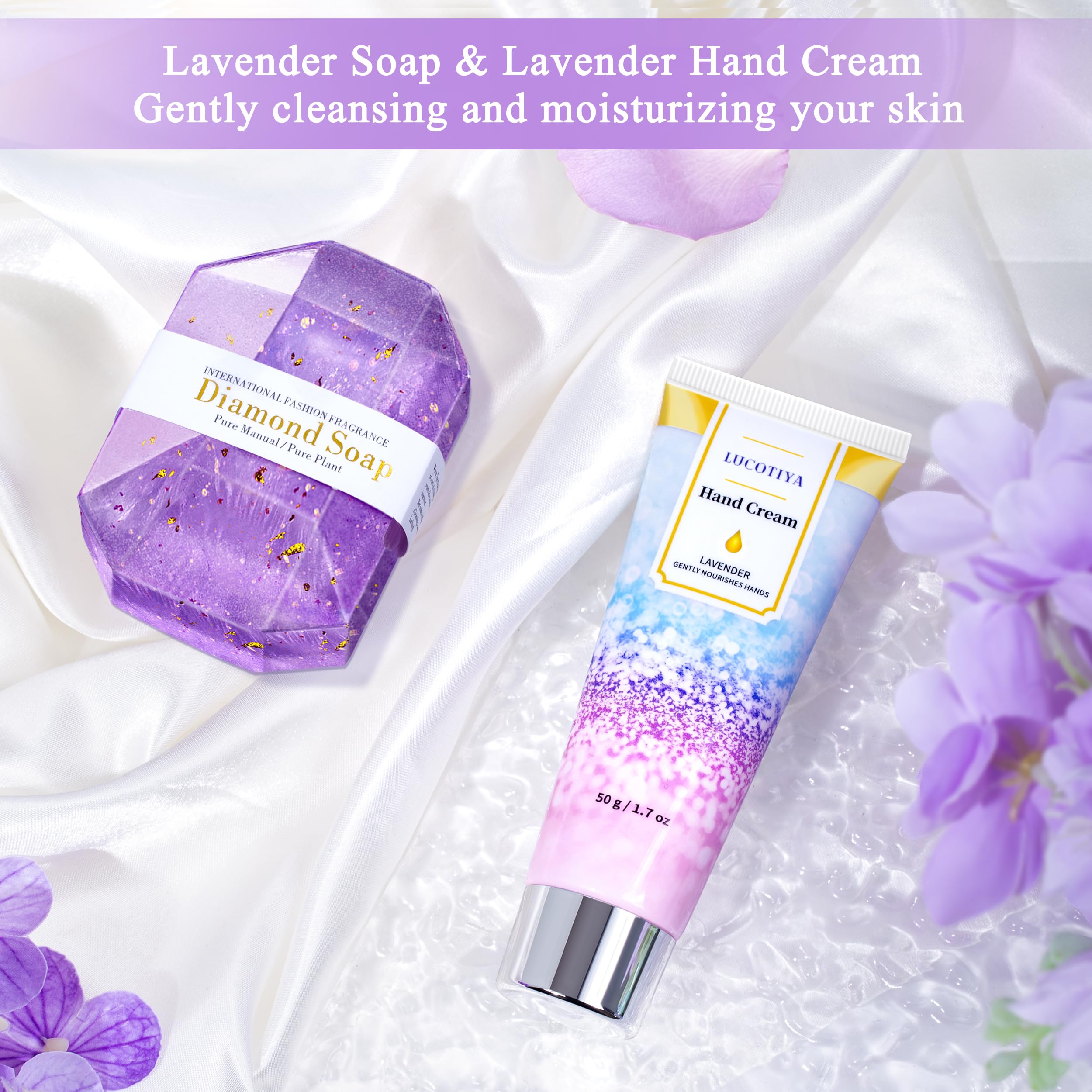 Sels de bain lavande LUCOTIYA: expérience spa à domicile.