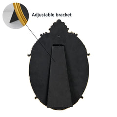 Miroir LuHeToz style baroque ovale, ajout décoratif à votre vanity