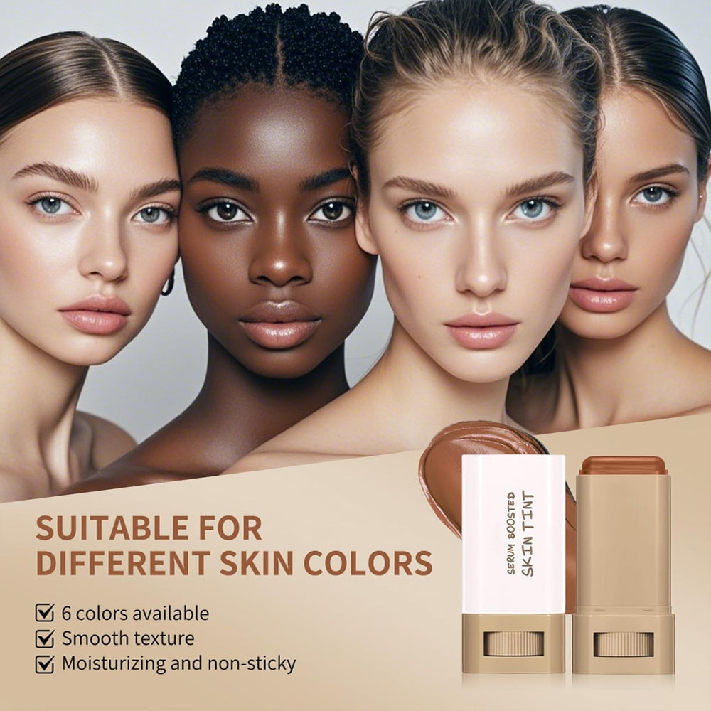 Lulesi baume-serum échantillon-teinte-legere montre couvrance naturelle