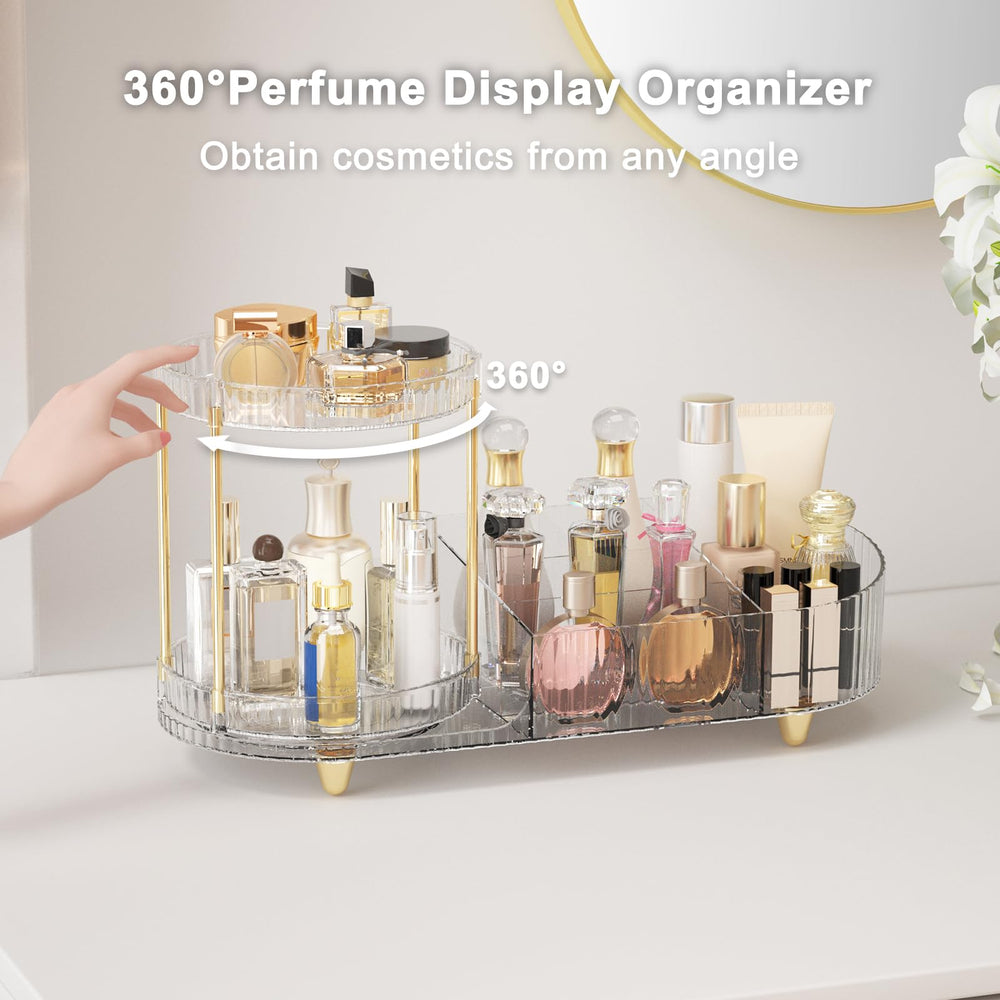 Lulltou rangement vertical pour pinceaux et parfums, gain d'espace.