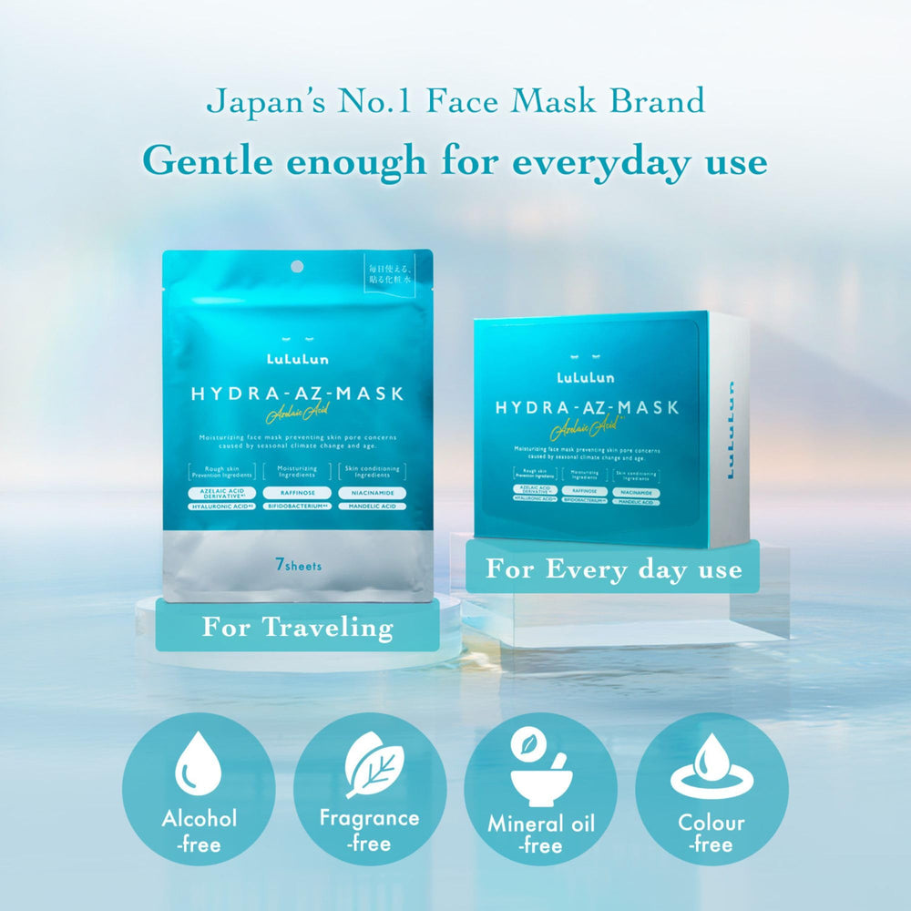 Origine japonaise: masque naturel Lululun pour hydratation et équilibre