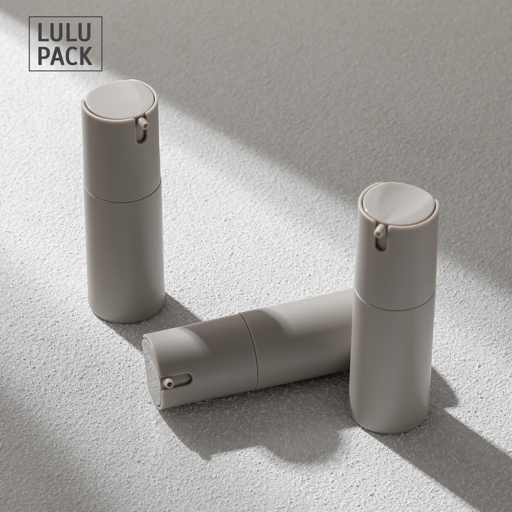 Mini bocal airless Lulupack pour crème, hygiénique et réutilisable.