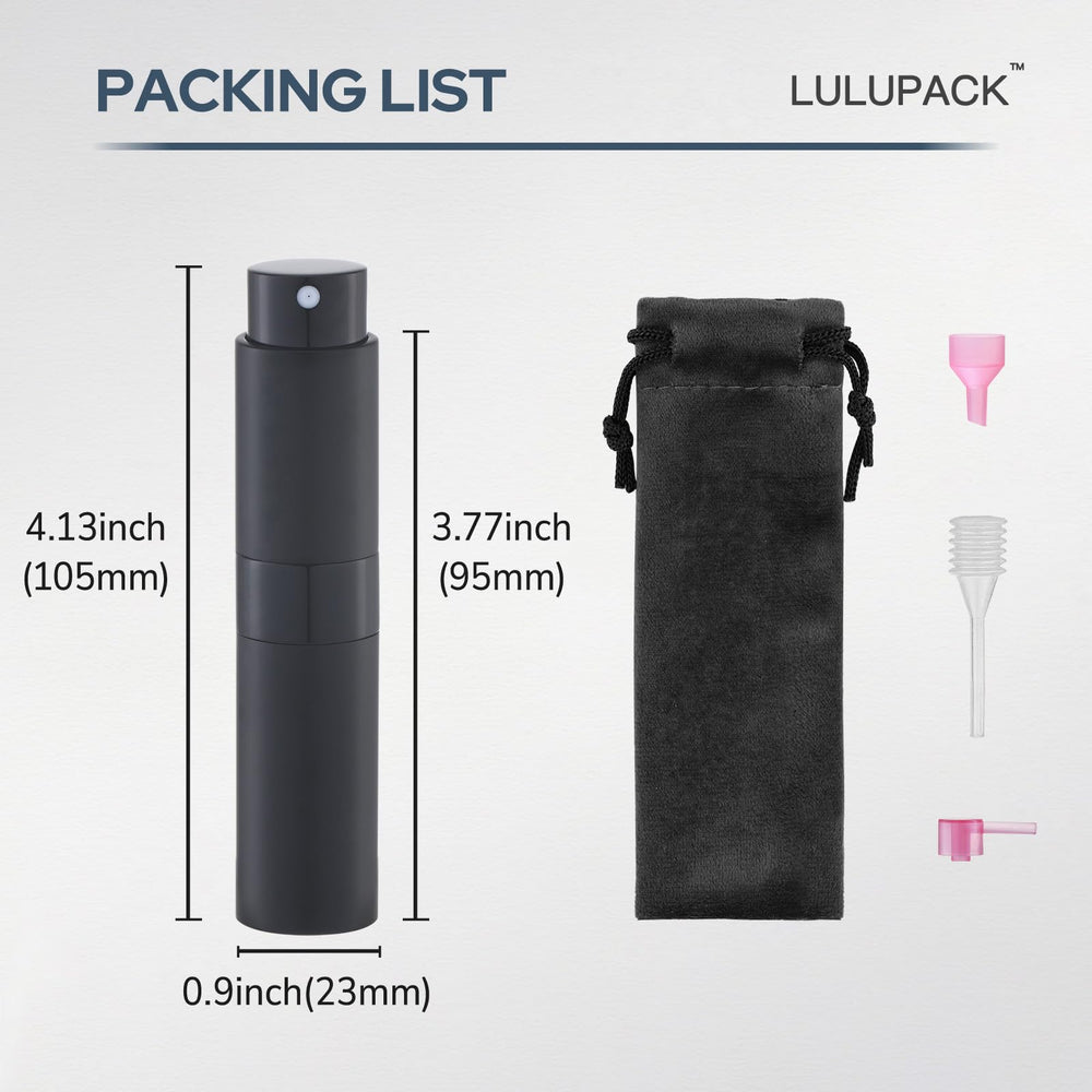 Lulupack ensemble accessoires remplissage 8 ml, outils intégrés pour un remplissage sans gaspillage.