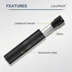 Lulupack flacons échantillon 8 ml, faciles à remplir et transporter en voyage.