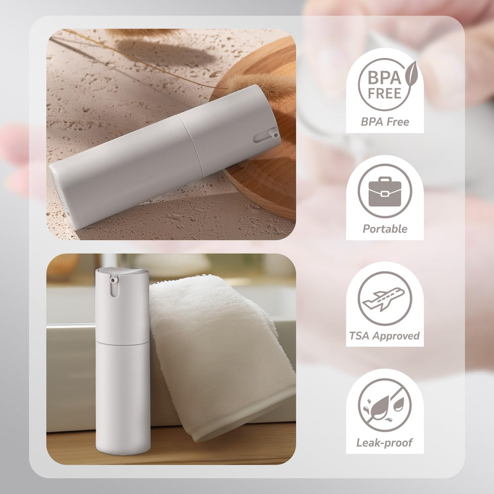 Pompe airless Lulupack protège la formule de l’oxygène et poussières.