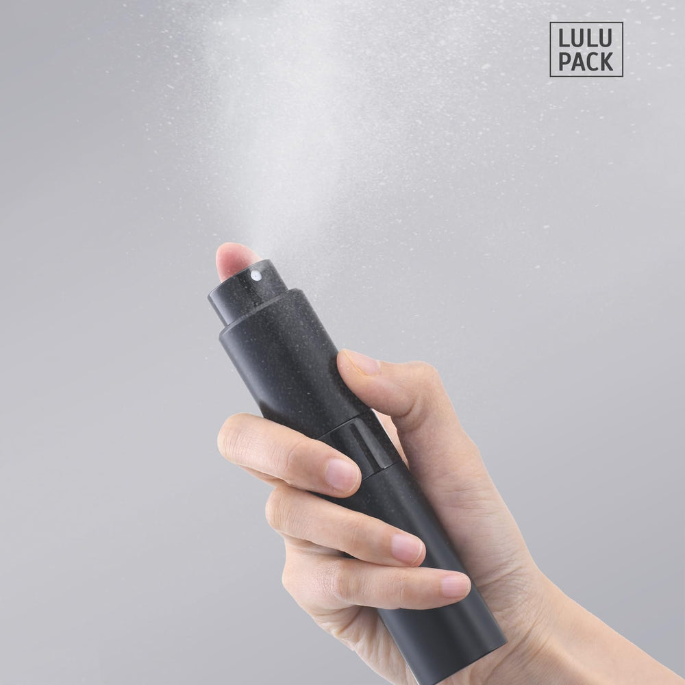 Lulupack vaporisateur rechargeable noir 30 ml, idéal pour changer de parfum.