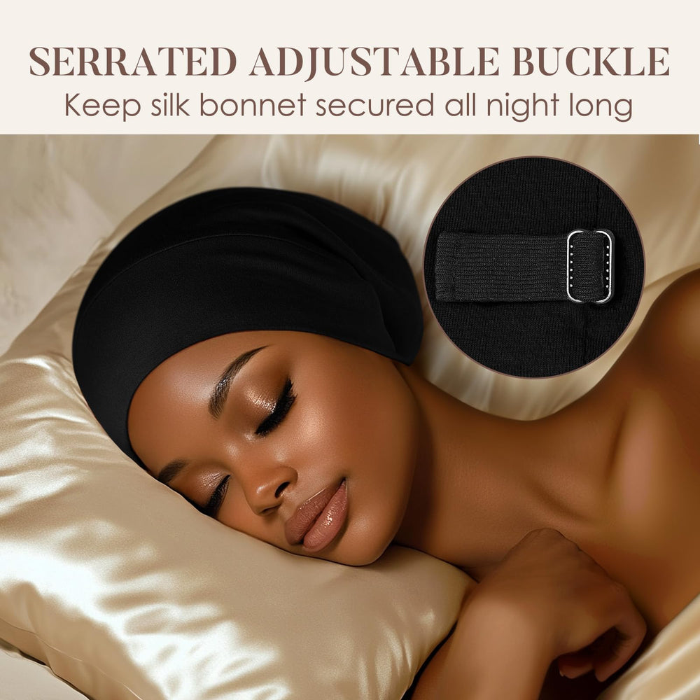 Bonnet LULUSILK adapté à tous les types de cheveux et styles.