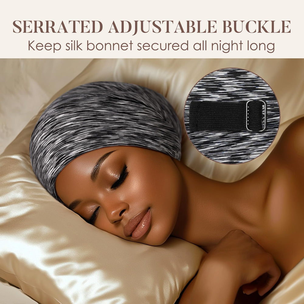 LULUSILK bonnet-soie-tout-types-cheveux convient à toutes les coiffures et occasions